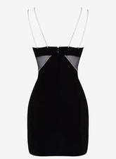 Sheath Sweetheart Chiffon Sleeveless Spaghetti Prom Dress with Sequins-27dress